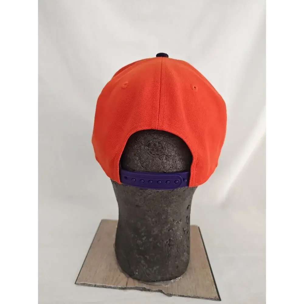 Clemson Tigers Hat Men's Adjustable Orange Purple Paw‎ 59Fifty Snapback Cap